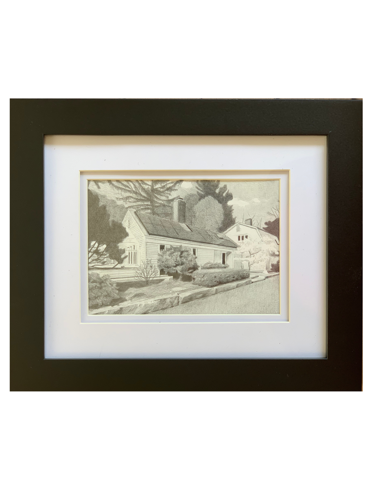 Customizable Graphite Pencil Artwork of Home