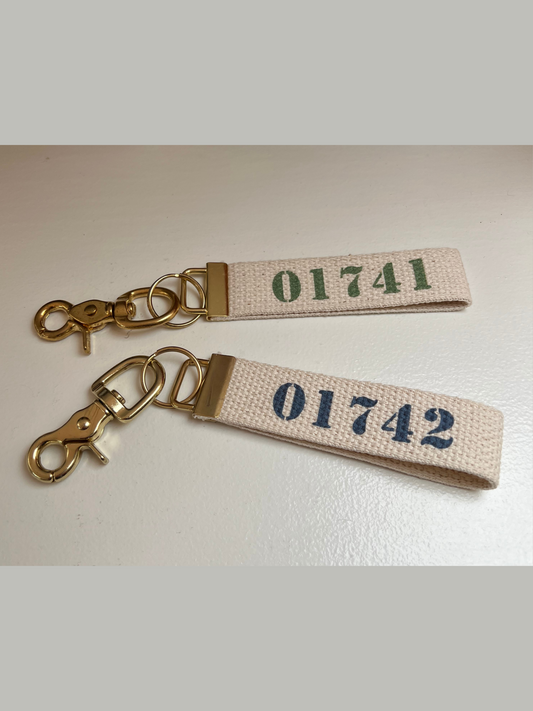 Customizable Zipcode Keychain