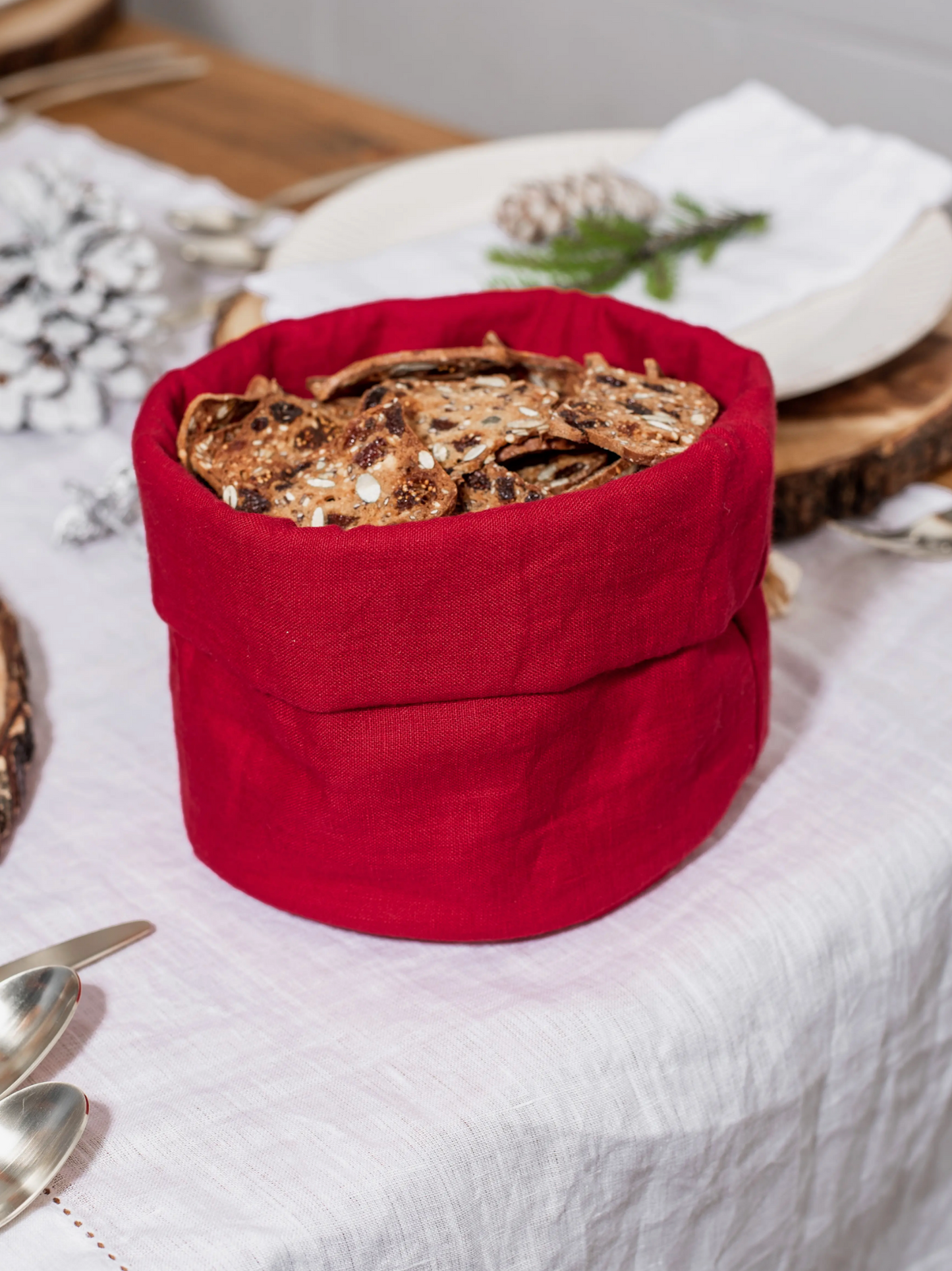 Linen Bread Basket